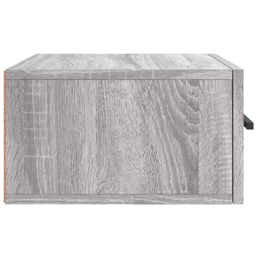 Wall-mounted Bedside Cabinet Grey Sonoma 35x35x20 cm