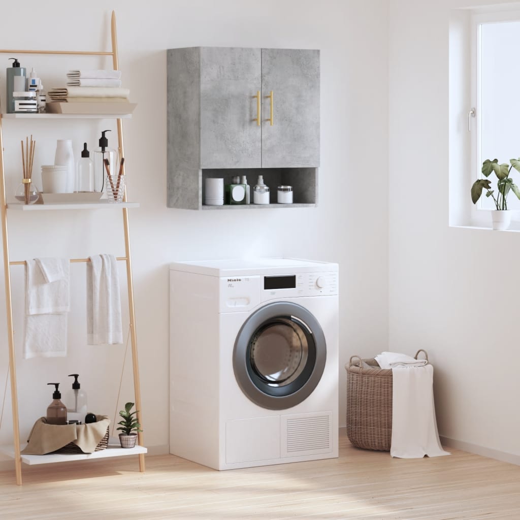 Wall Cabinet Concrete Grey 60x31x70 cm Engineered Wood