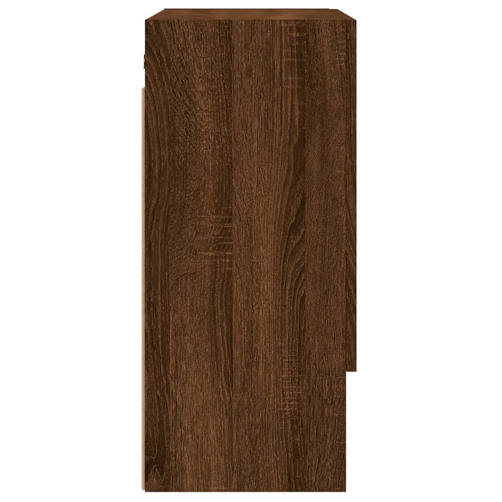 Wall Cabinet Brown Oak 60x31x70 cm Engineered Wood