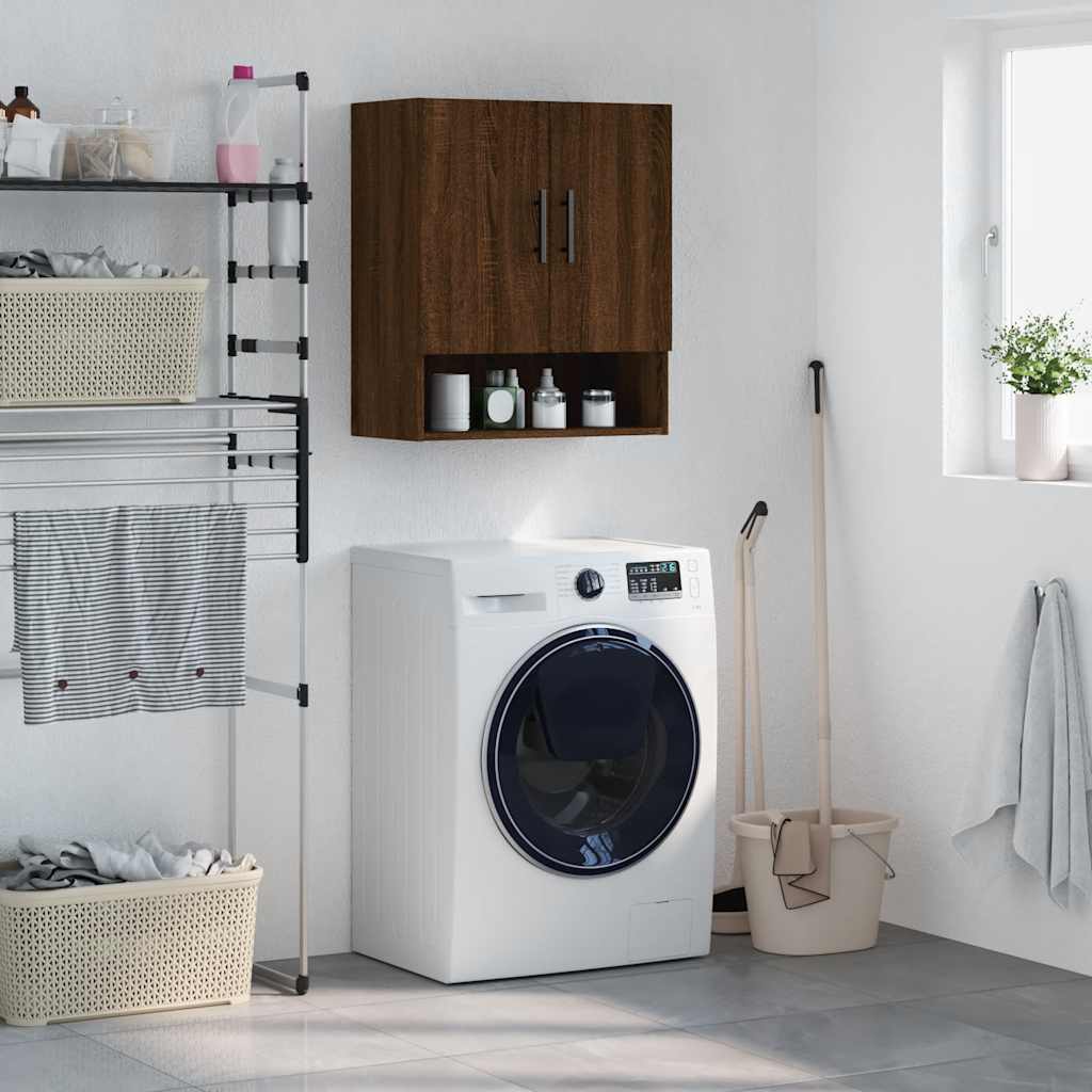 Wall Cabinet Brown Oak 60x31x70 cm Engineered Wood