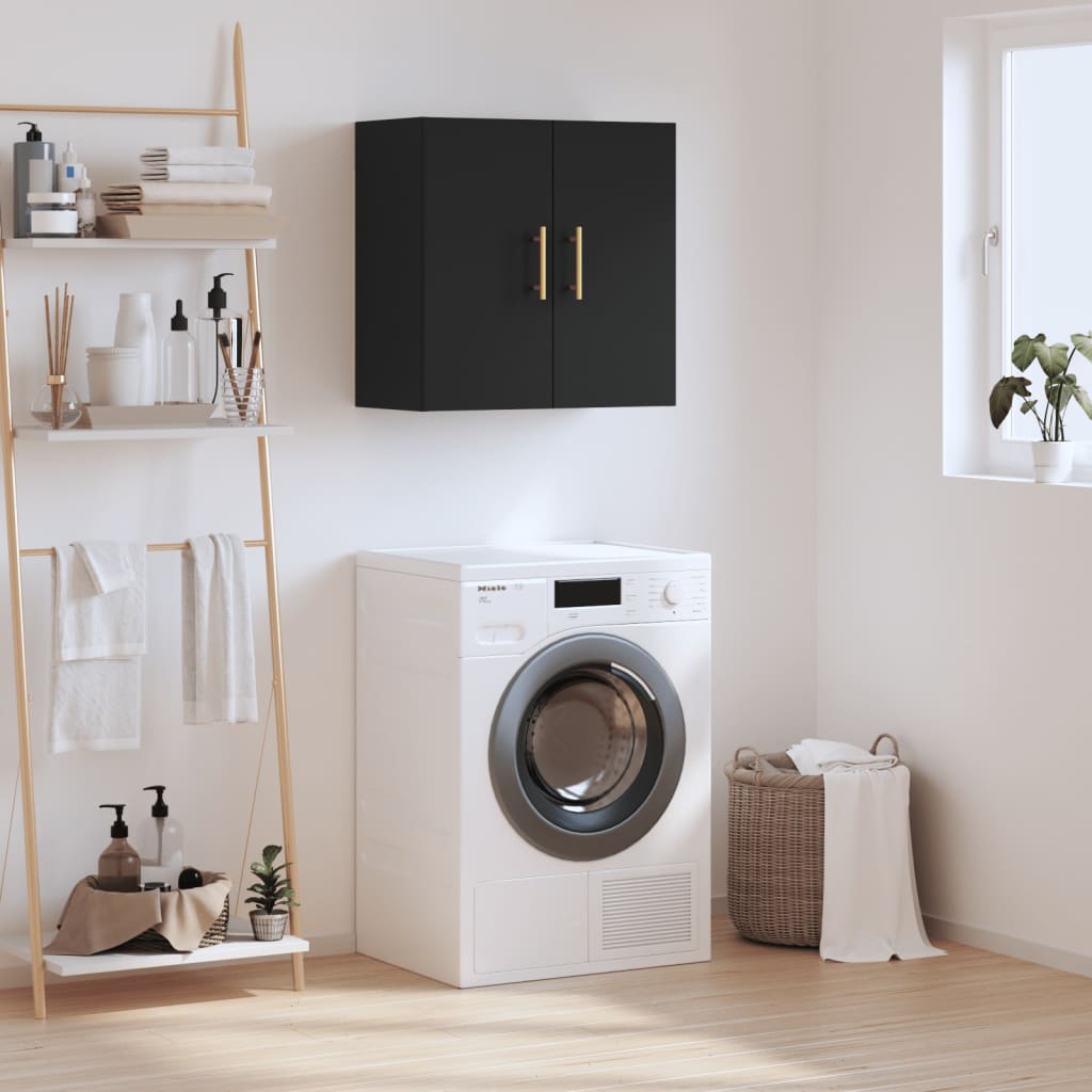 Wall Cabinet Black 60x31x60 cm Engineered Wood