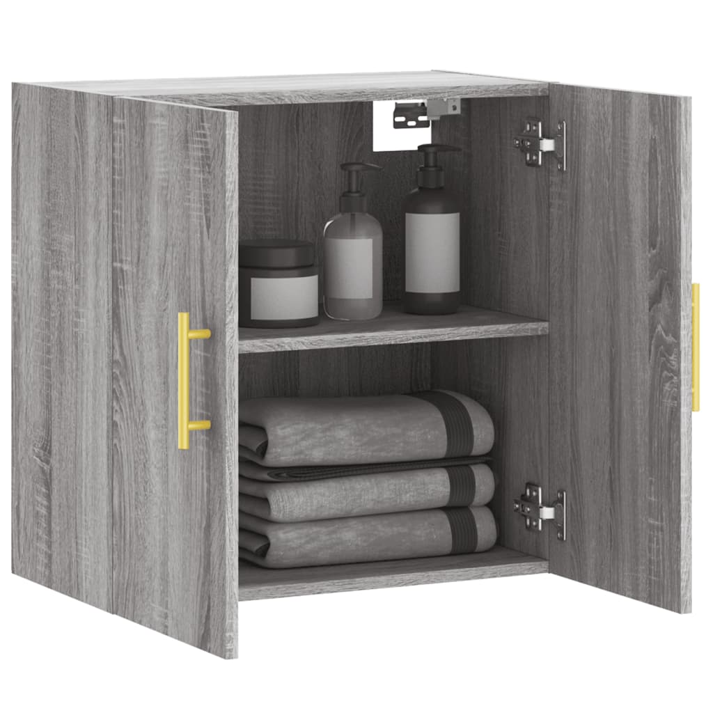 Wall Cabinet Grey Sonoma 60x31x60 cm Engineered Wood