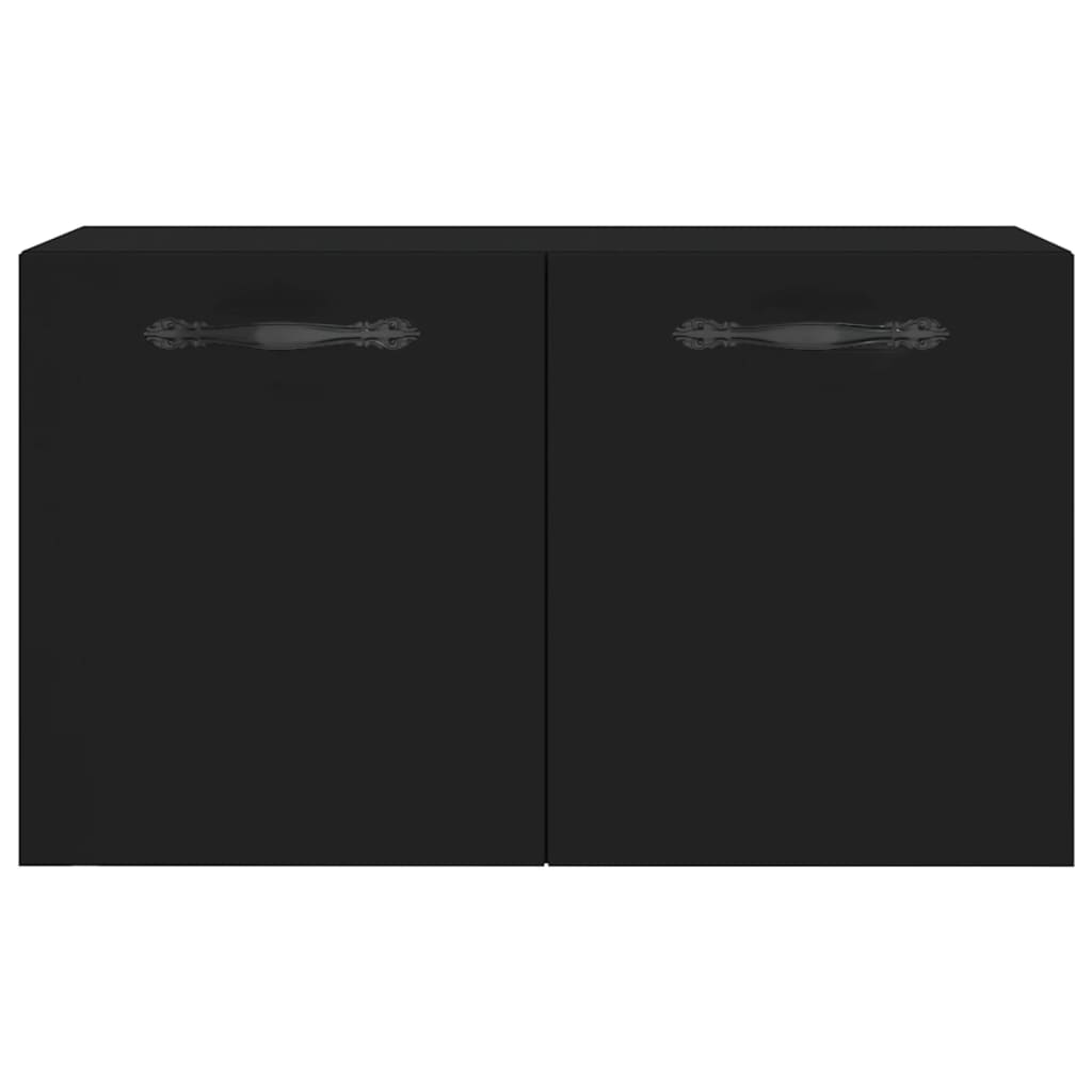 Wall Cabinet Black 60x36.5x35 cm Engineered Wood