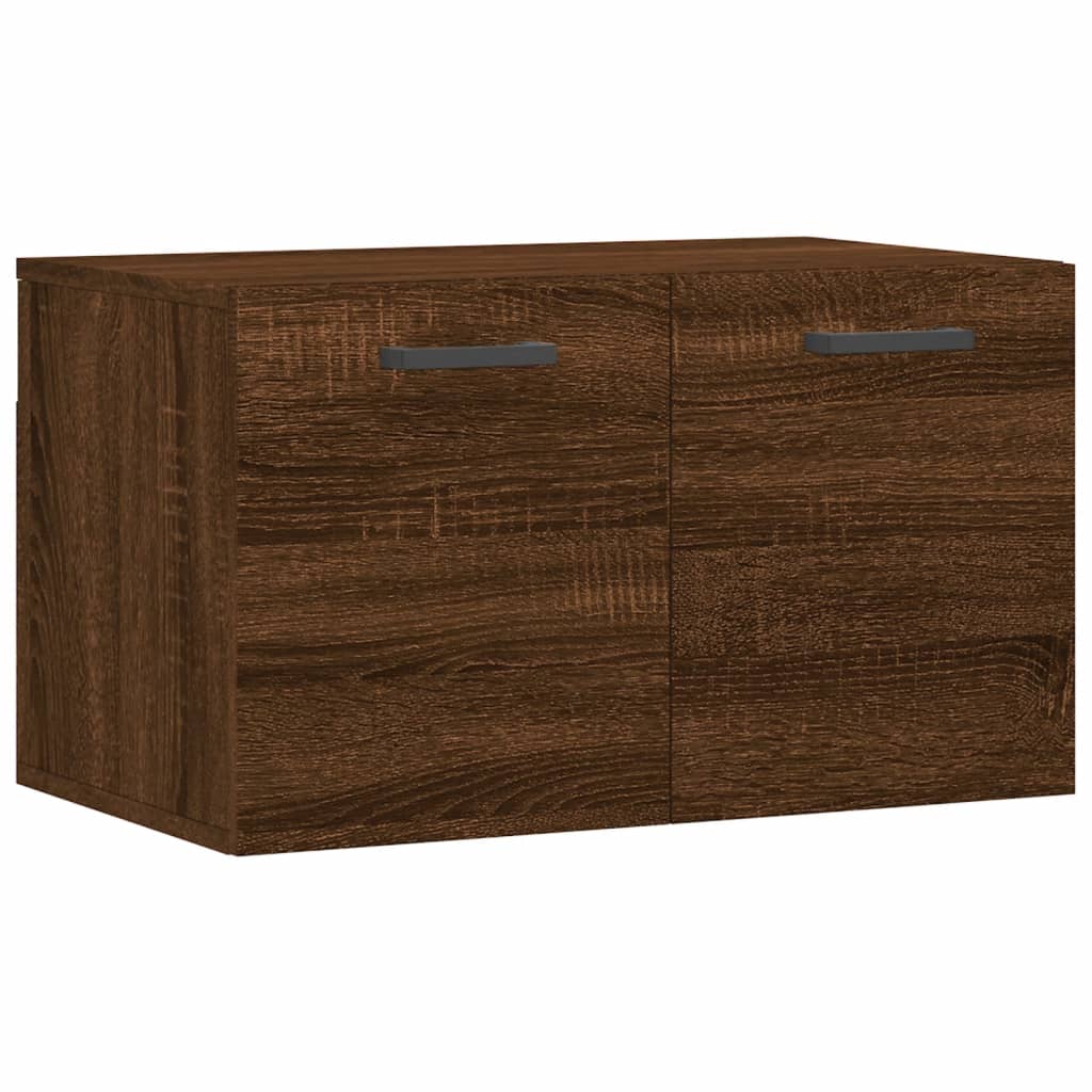 Wall Cabinet Brown Oak 60x36.5x35 cm Engineered Wood