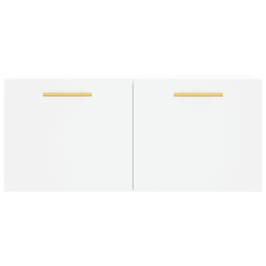 Wall Cabinet White 80x36.5x35 cm Engineered Wood