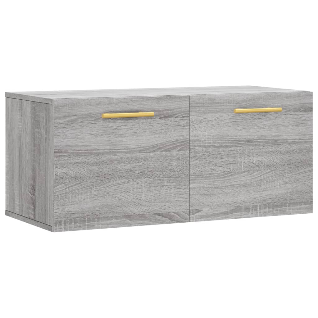 Wall Cabinet Grey Sonoma 80x36.5x35 cm Engineered Wood