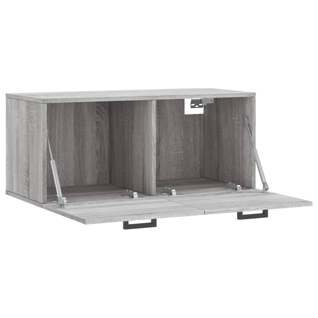 Wall Cabinet Grey Sonoma 80x36.5x35 cm Engineered Wood
