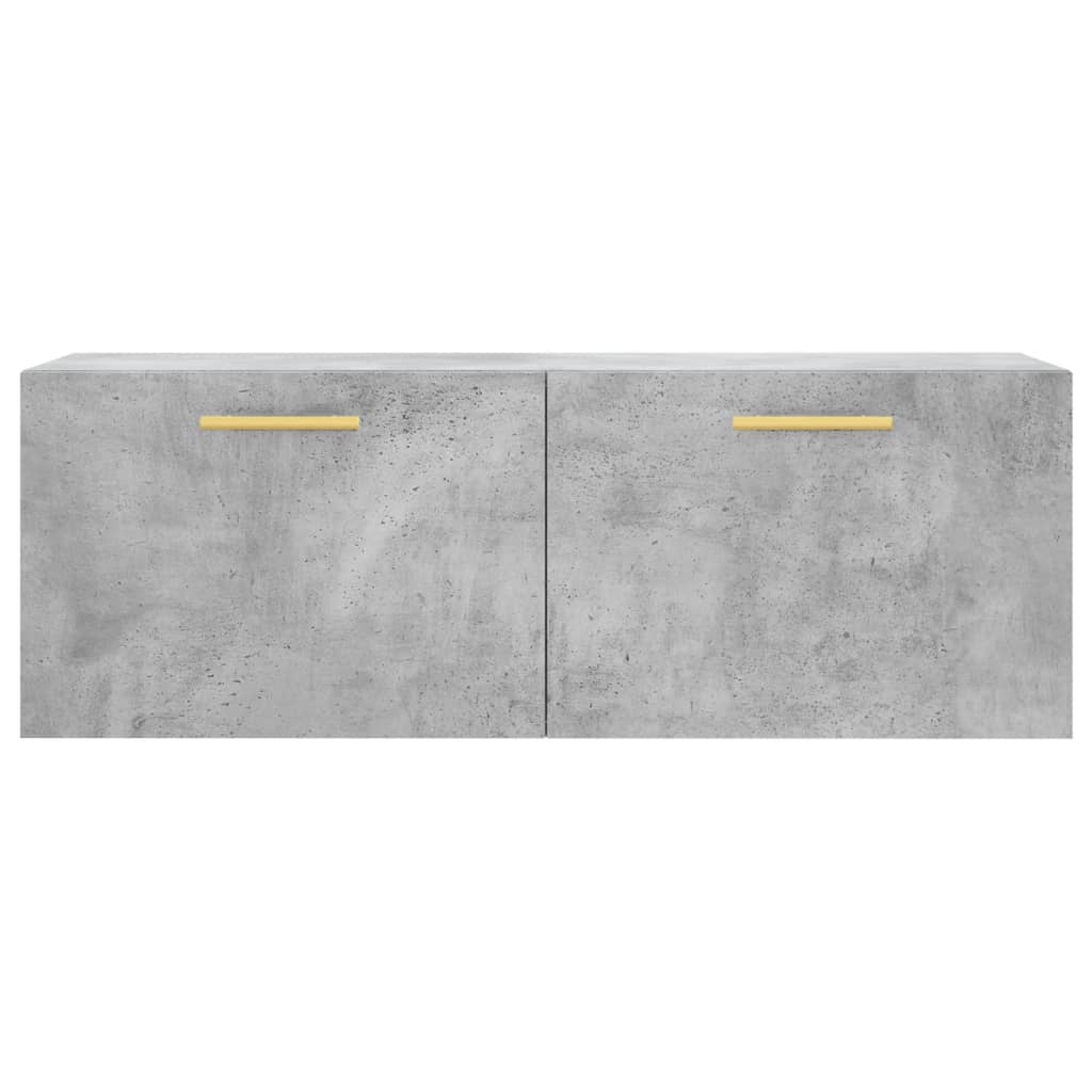 Wall Cabinet Concrete Grey 100x36.5x35 cm Engineered Wood