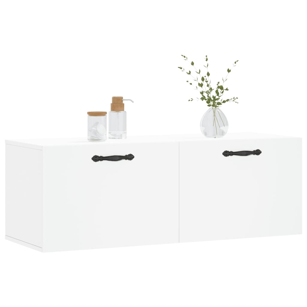 Wall Cabinet White 100x36.5x35 cm Engineered Wood