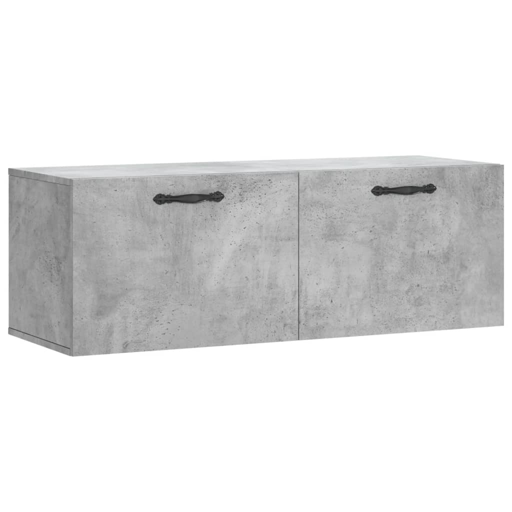Wall Cabinet Concrete Grey 100x36.5x35 cm Engineered Wood
