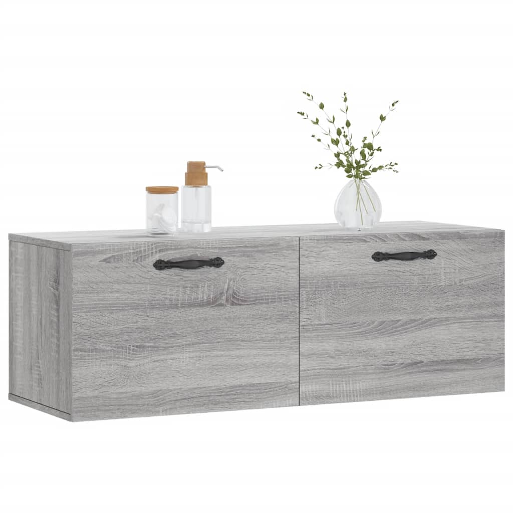 Wall Cabinet Grey Sonoma 100x36.5x35 cm Engineered Wood