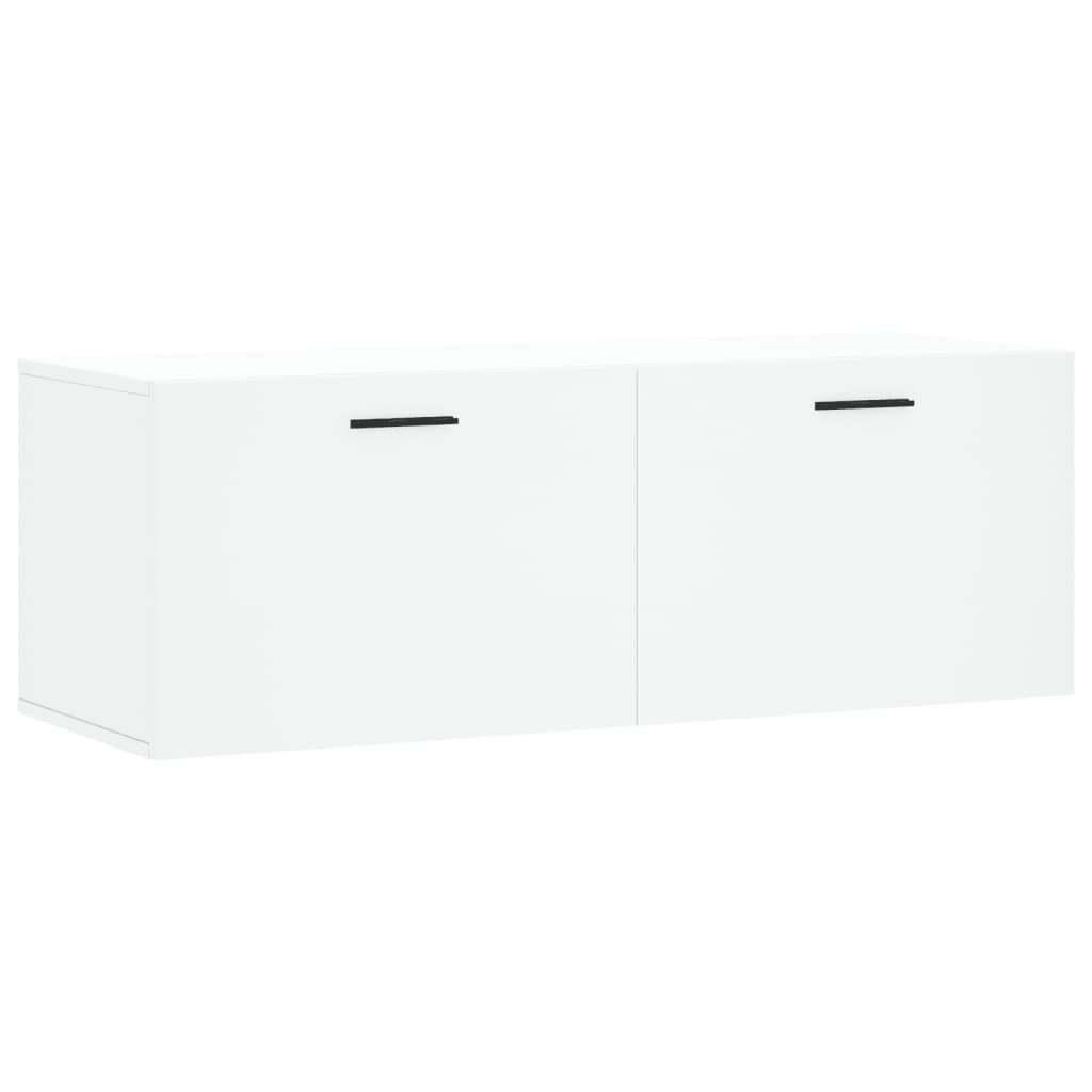 Wall Cabinet White 100x36.5x35 cm Engineered Wood