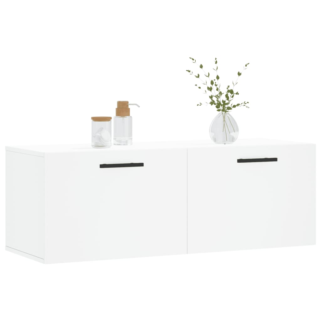 Wall Cabinet White 100x36.5x35 cm Engineered Wood