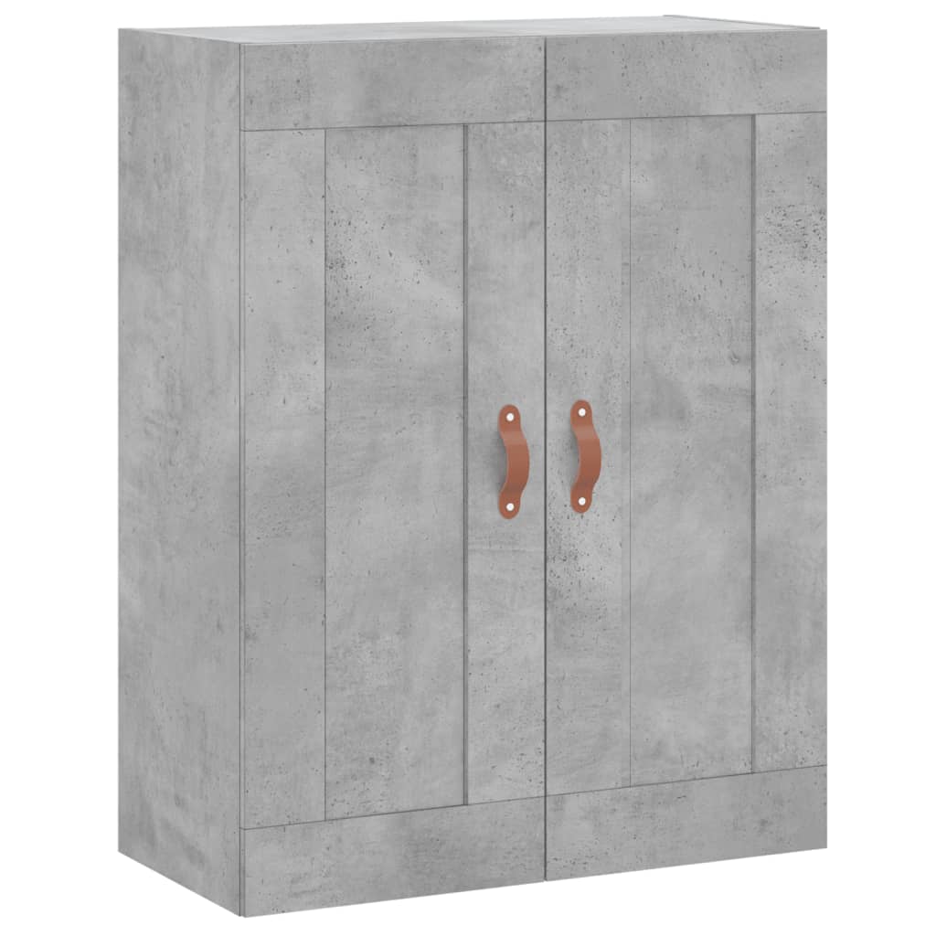 Wall Mounted Cabinet Concrete Grey 69.5x34x90 cm Engineered Wood