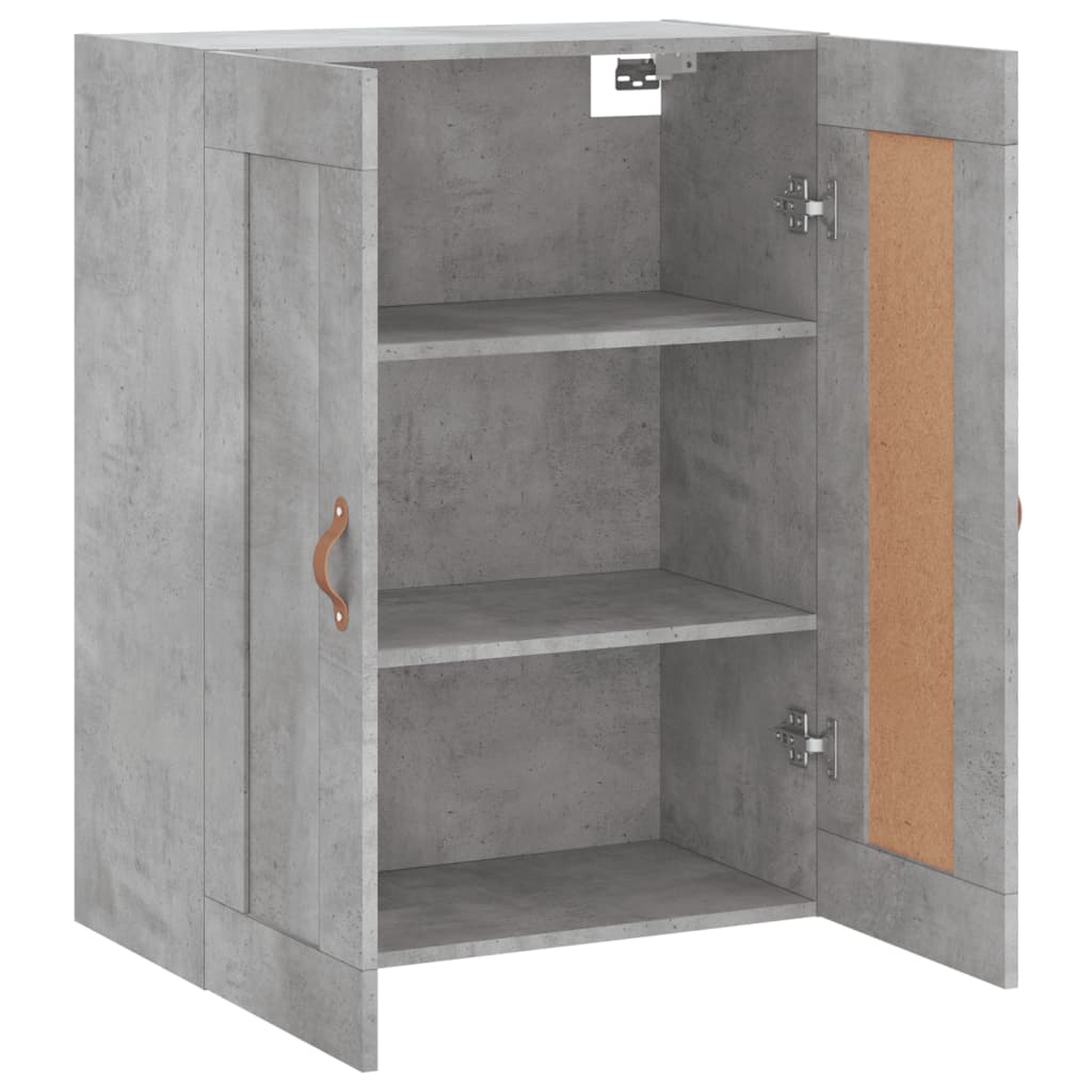 Wall Mounted Cabinet Concrete Grey 69.5x34x90 cm Engineered Wood