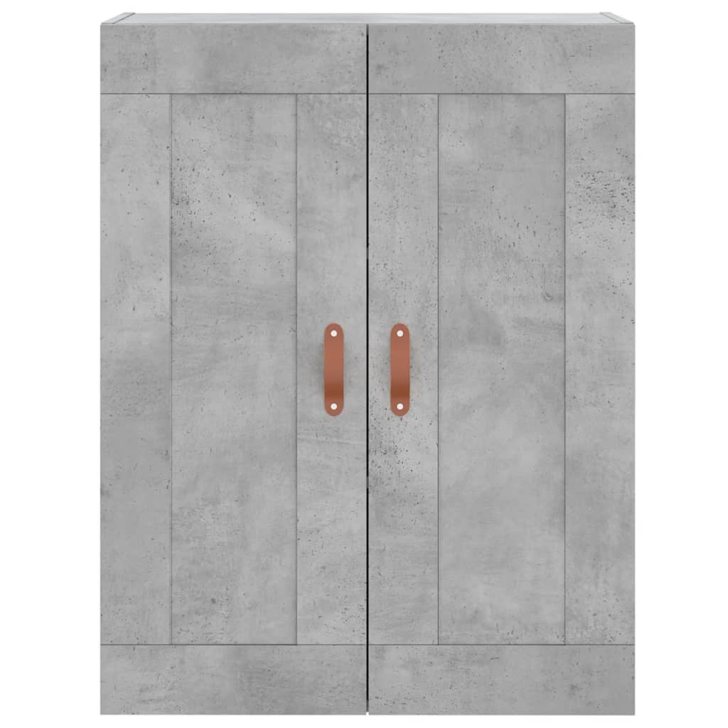 Wall Mounted Cabinet Concrete Grey 69.5x34x90 cm Engineered Wood