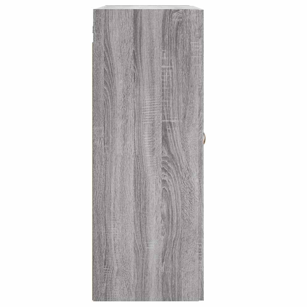 Wall Mounted Cabinet Grey Sonoma 69.5x34x90 cm Engineered Wood