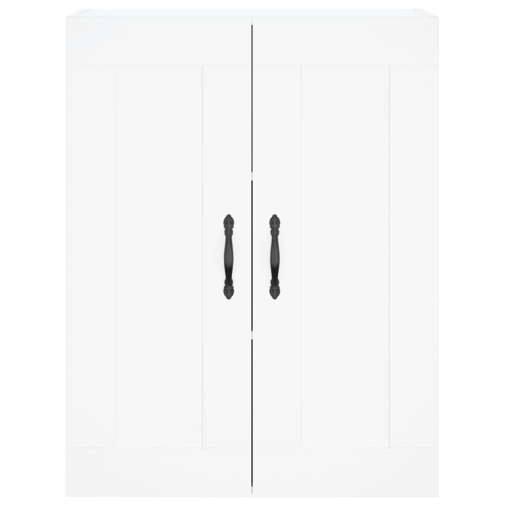 Wall Mounted Cabinet White 69.5x34x90 cm Engineered Wood