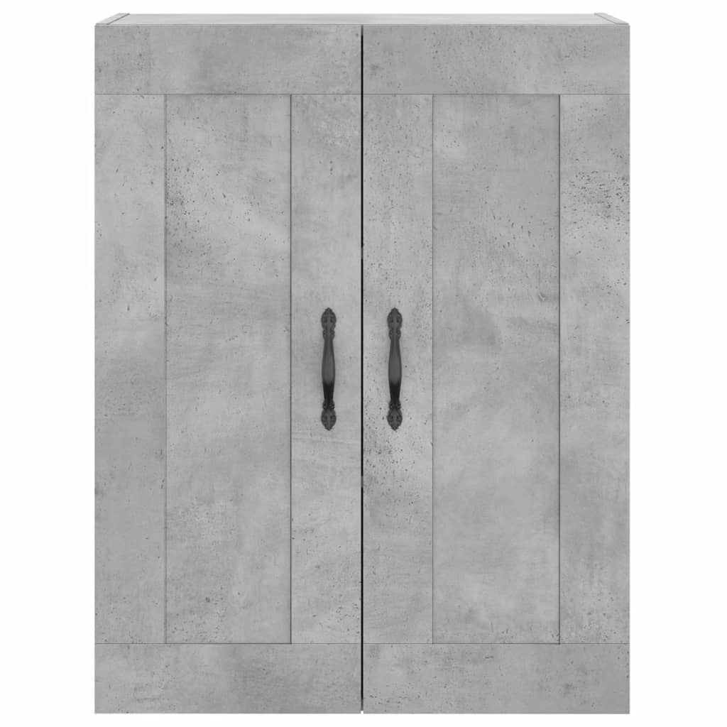 Wall Mounted Cabinet Concrete Grey 69.5x34x90 cm Engineered Wood