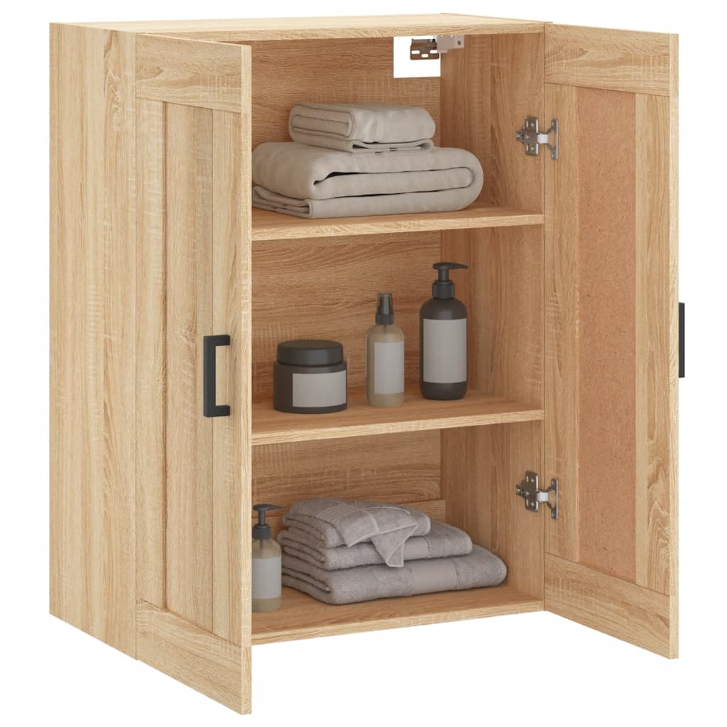 Wall Mounted Cabinet Sonoma Oak 69.5x34x90 cm Engineered Wood