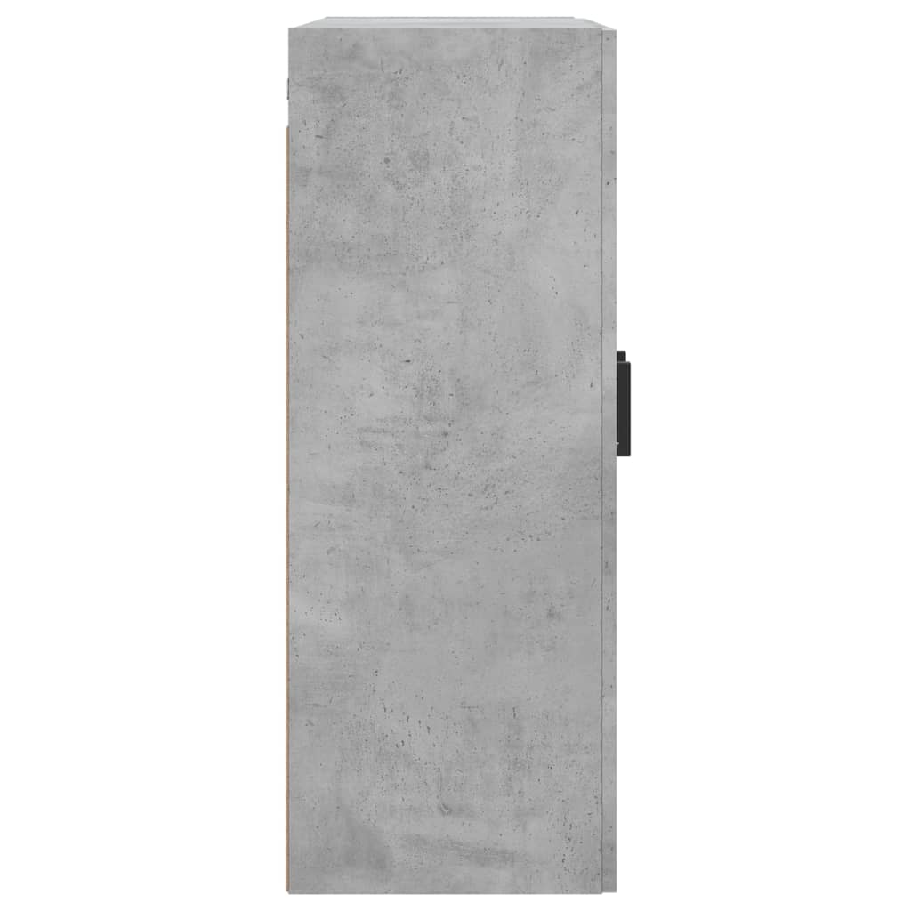Wall Mounted Cabinet Concrete Grey 69.5x34x90 cm Engineered Wood