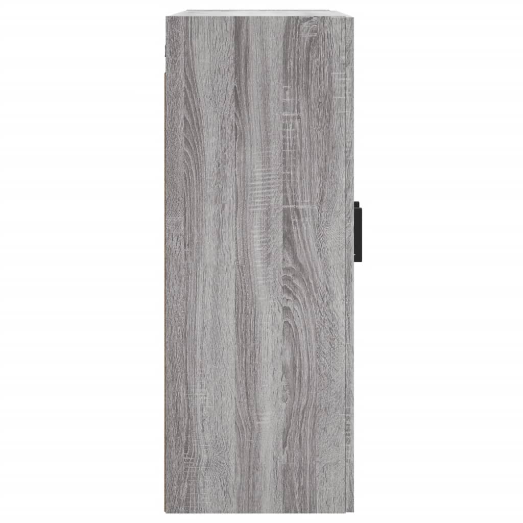 Wall Mounted Cabinet Grey Sonoma 69.5x34x90 cm Engineered Wood