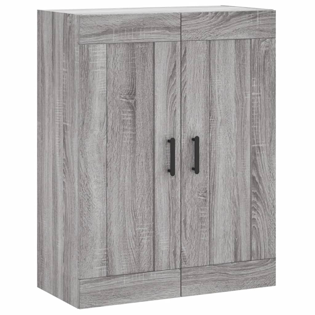 Wall Mounted Cabinet Grey Sonoma 69.5x34x90 cm Engineered Wood