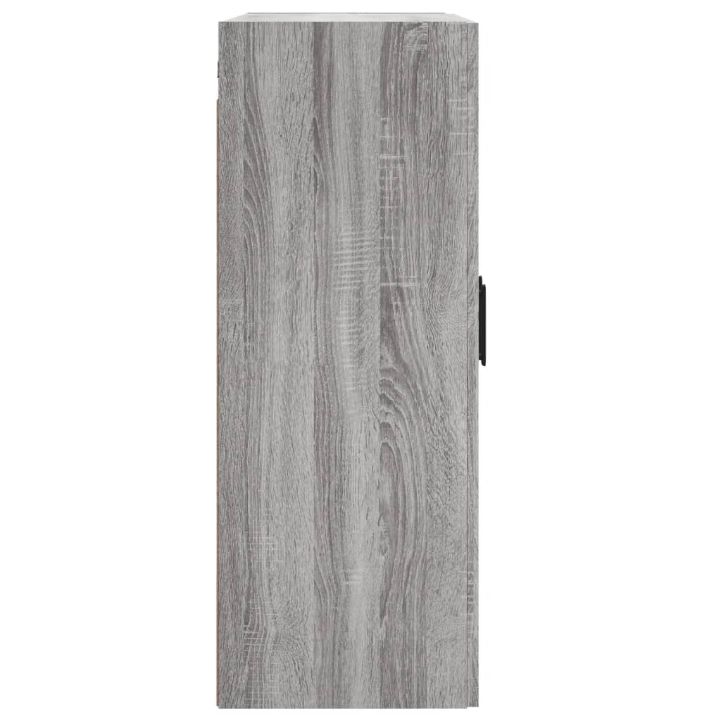 Wall Mounted Cabinet Grey Sonoma 69.5x34x90 cm Engineered Wood