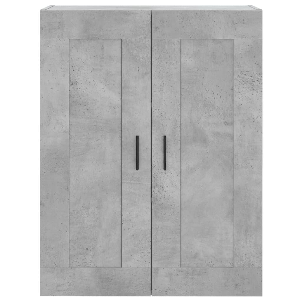 Wall Mounted Cabinet Concrete Grey 69.5x34x90 cm Engineered Wood
