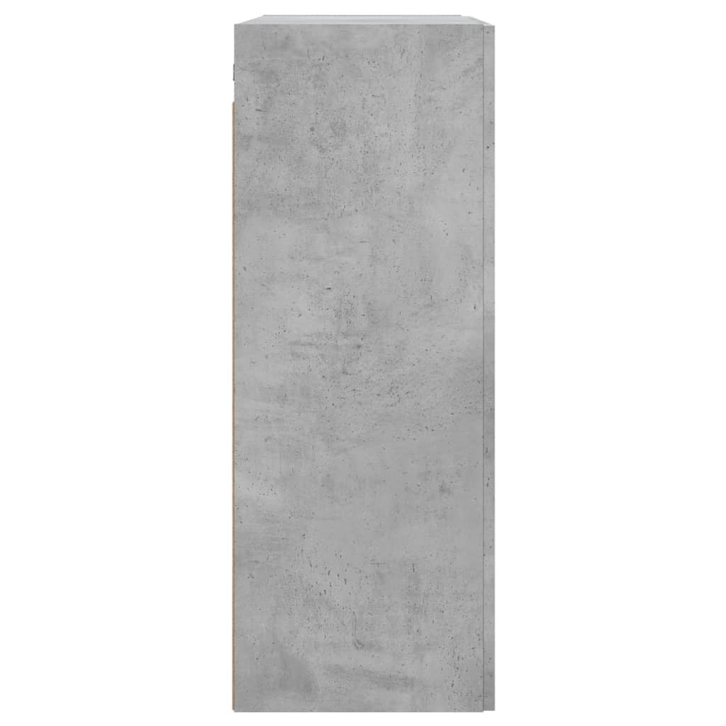 Wall Mounted Cabinet Concrete Grey 69.5x34x90 cm Engineered Wood