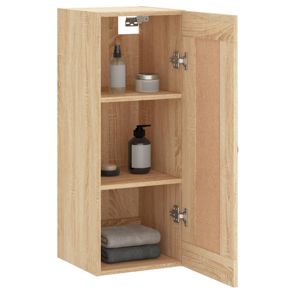 Wall Mounted Cabinet Sonoma Oak 34.5x34x90 cm Engineered Wood