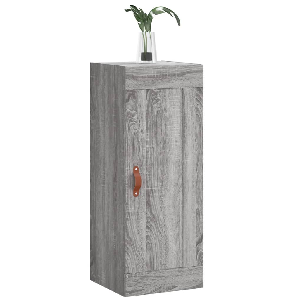 Wall Mounted Cabinet Grey Sonoma 34.5x34x90 cm Engineered Wood