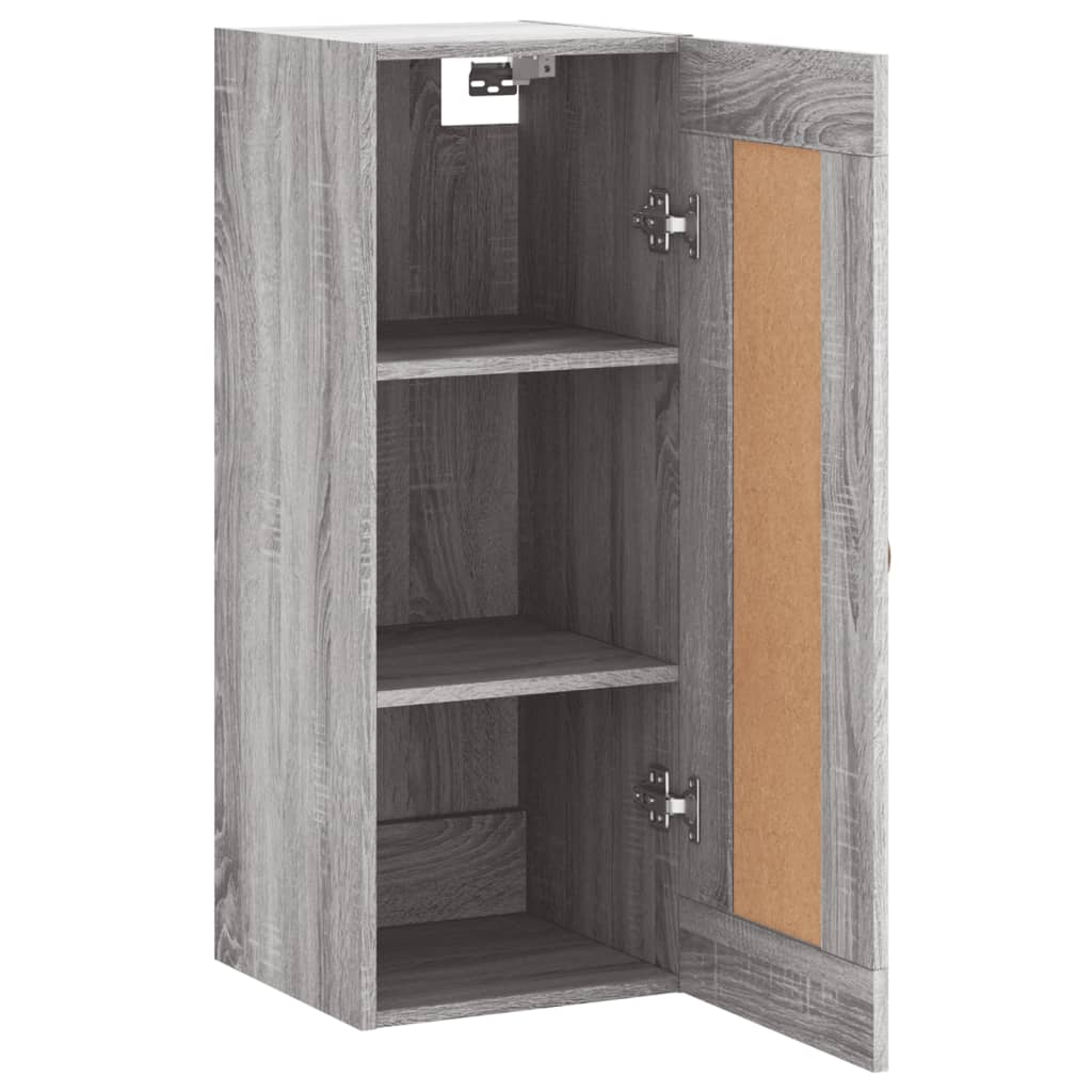 Wall Mounted Cabinet Grey Sonoma 34.5x34x90 cm Engineered Wood