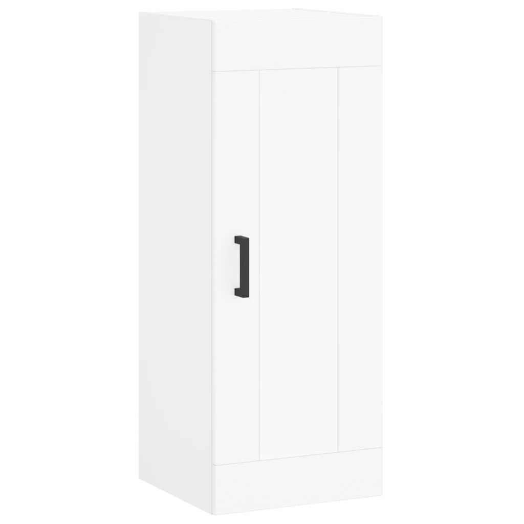 Wall Mounted Cabinet White 34.5x34x90 cm Engineered Wood