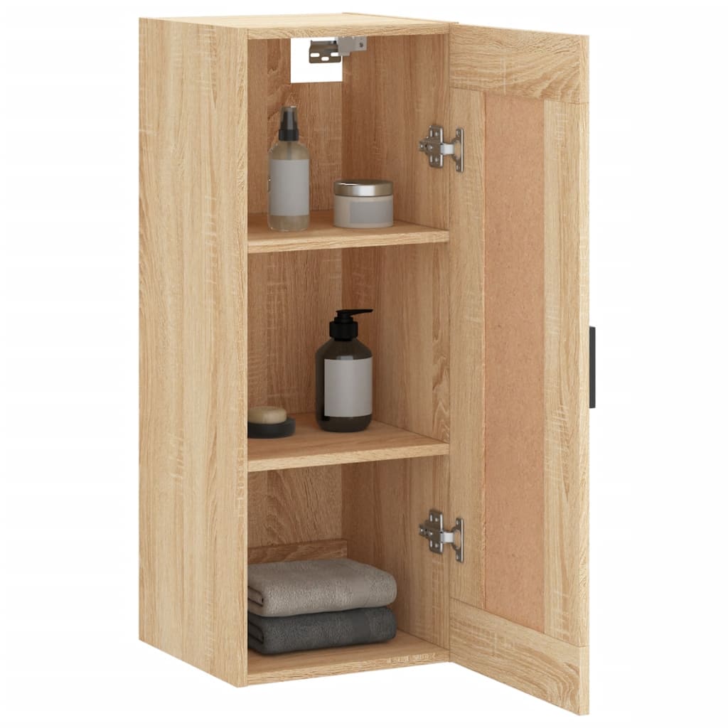 Wall Mounted Cabinet Sonoma Oak 34.5x34x90 cm Engineered Wood