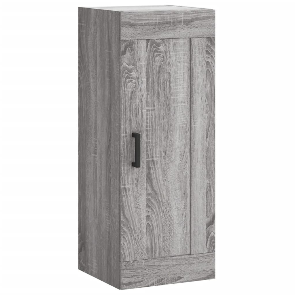 Wall Mounted Cabinet Grey Sonoma 34.5x34x90 cm Engineered Wood
