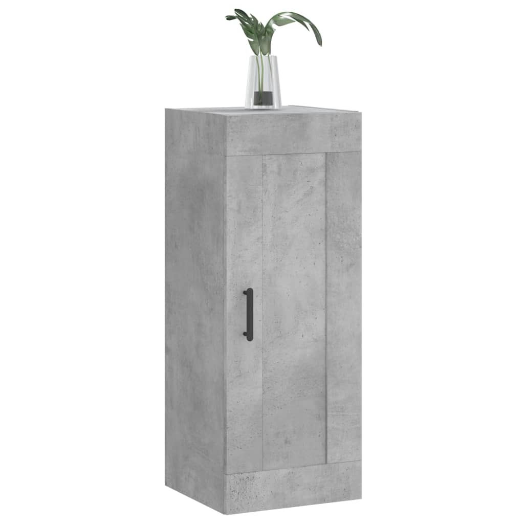Wall Mounted Cabinet Concrete Grey 34.5x34x90 cm Engineered Wood