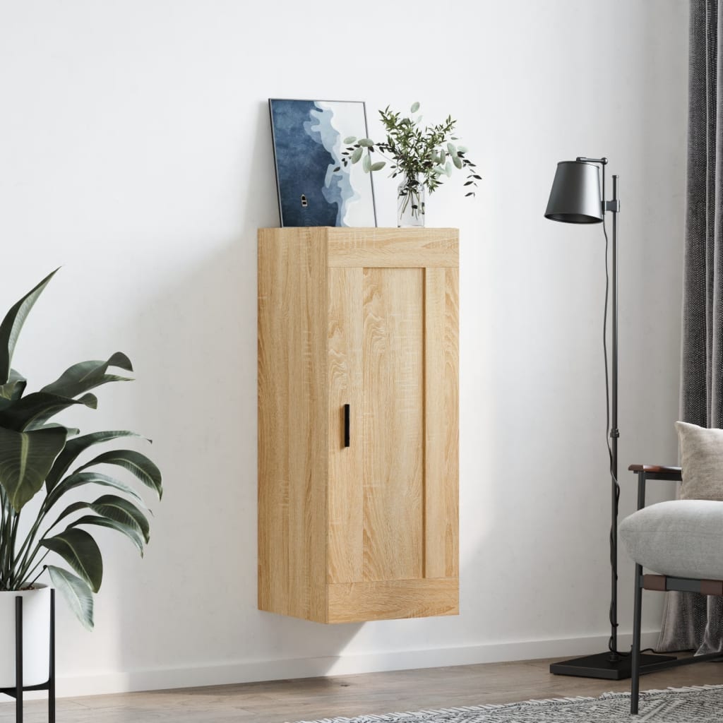 Wall Mounted Cabinet Sonoma Oak 34.5x34x90 cm Engineered Wood