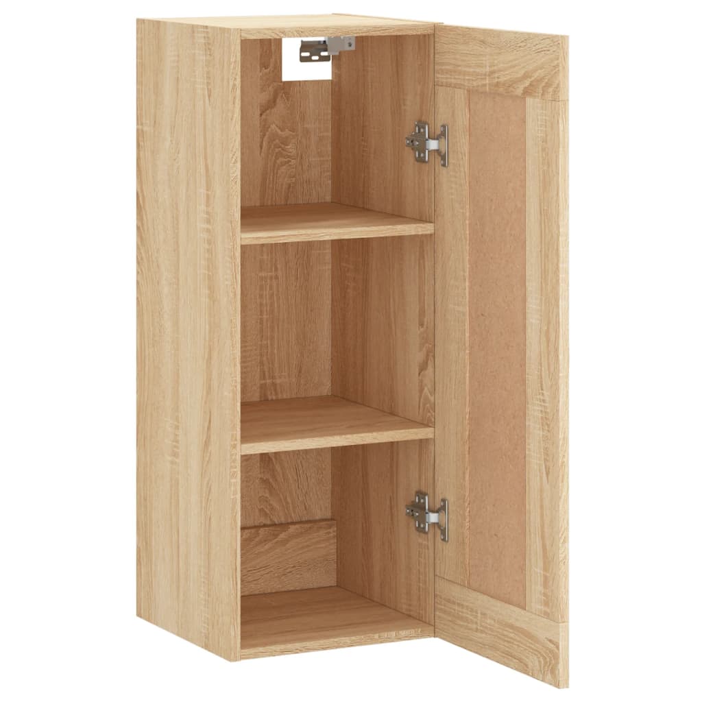 Wall Mounted Cabinet Sonoma Oak 34.5x34x90 cm Engineered Wood