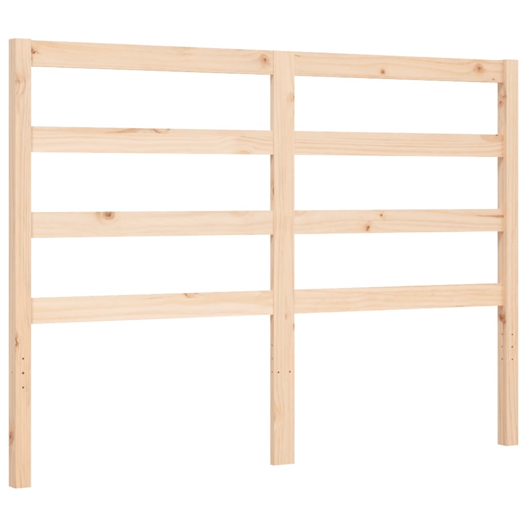 Bed Frame without Mattress Double Solid Wood Pine