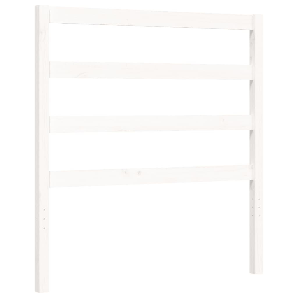 Bed Frame without Mattress White 90x200 cm Solid Wood Pine