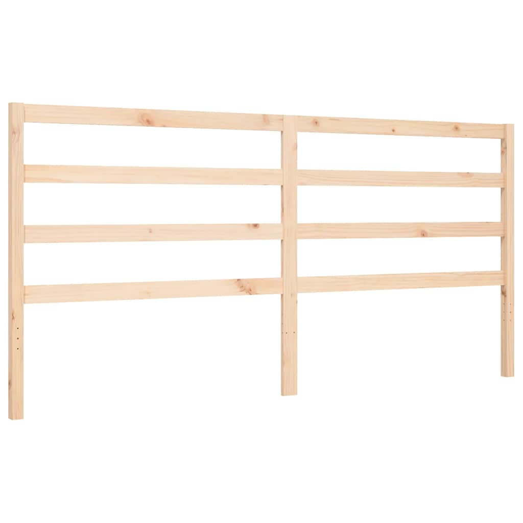 Bed Frame without Mattress 200x200 cm Solid Wood Pine