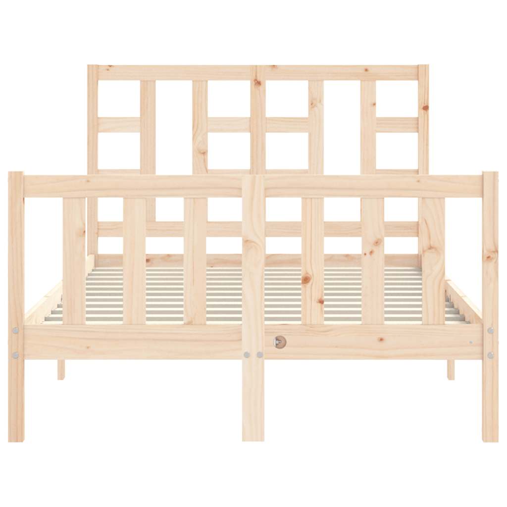 Bed Frame without Mattress Small Double Solid Wood Pine