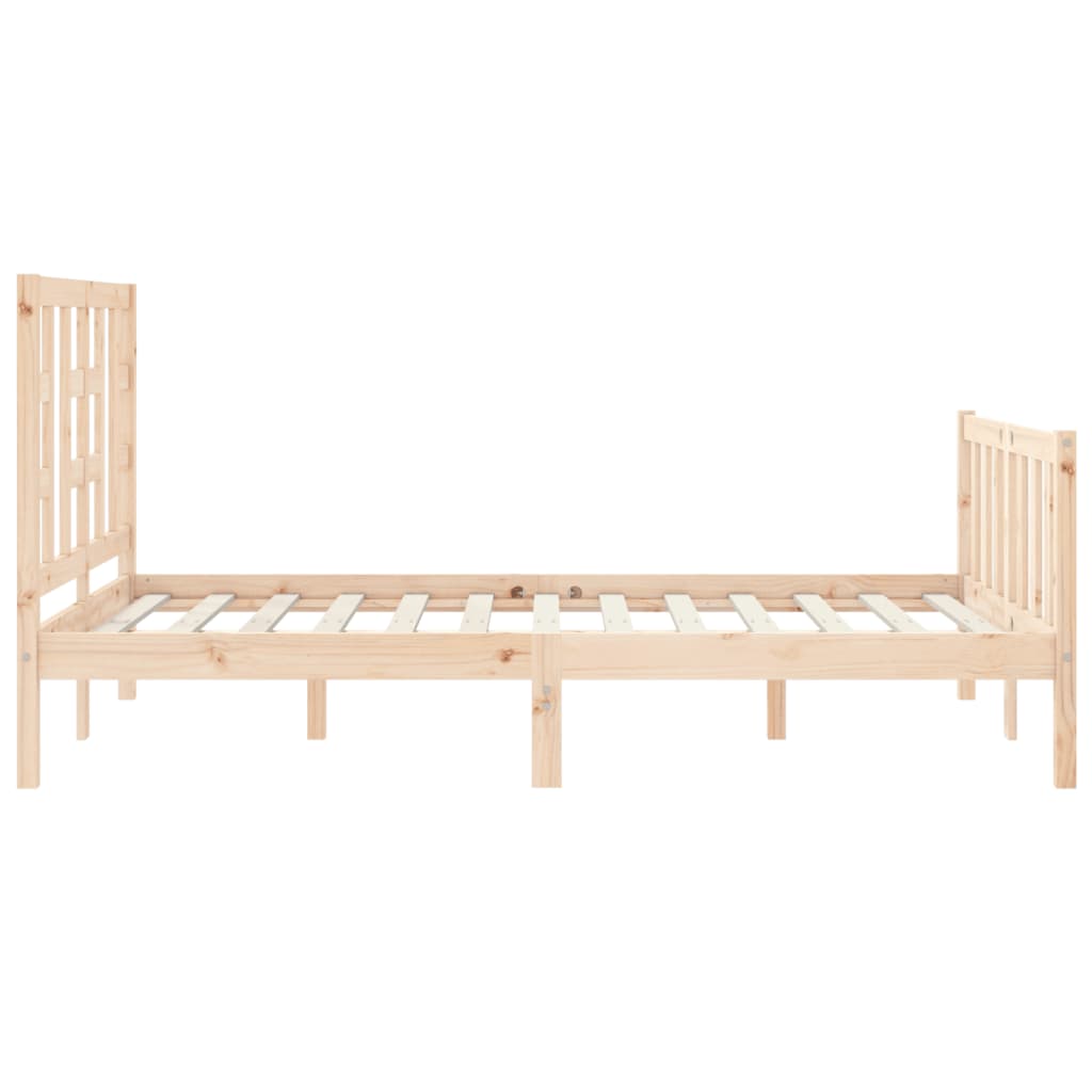 Bed Frame without Mattress Small Double Solid Wood Pine