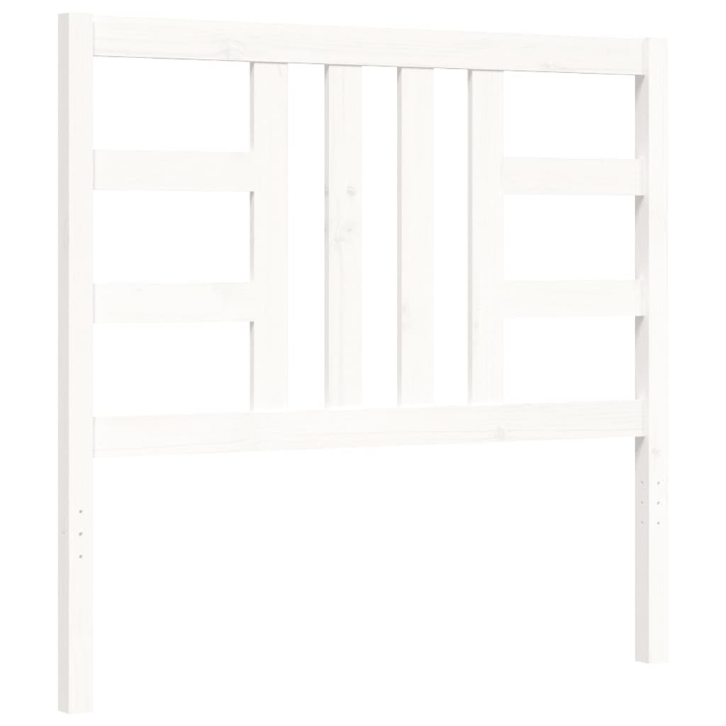 Bed Frame without Mattress White 100x200 cm Solid Wood Pine