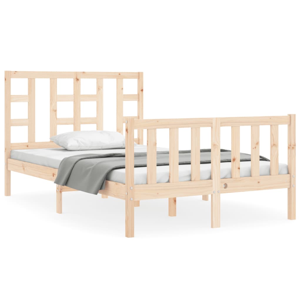 Bed Frame without Mattress 120x200 cm Solid Wood Pine