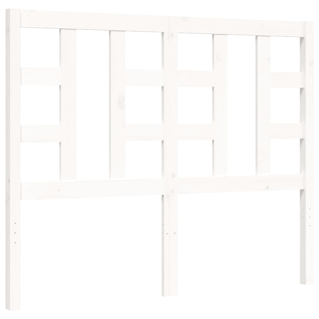 Bed Frame without Mattress White 120x200 cm Solid Wood Pine