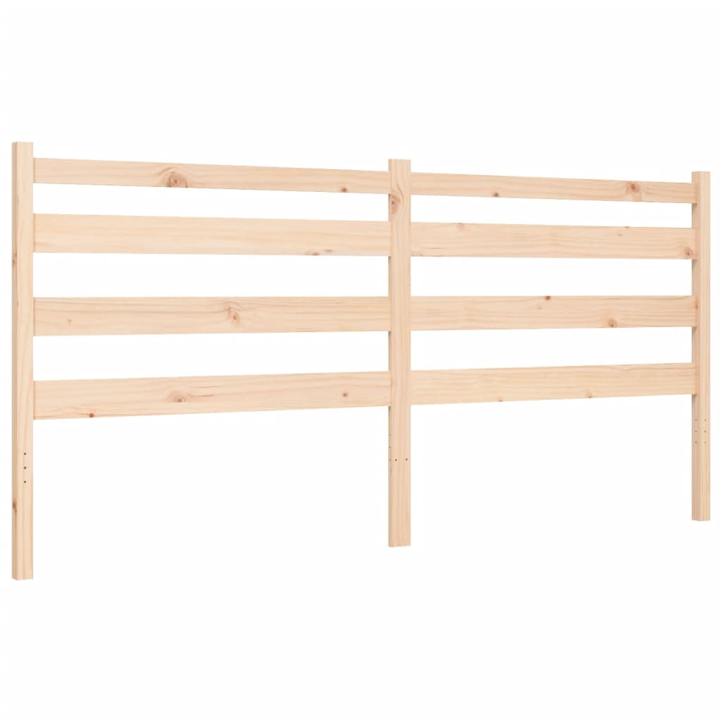Bed Frame without Mattress 200x200 cm Solid Wood Pine