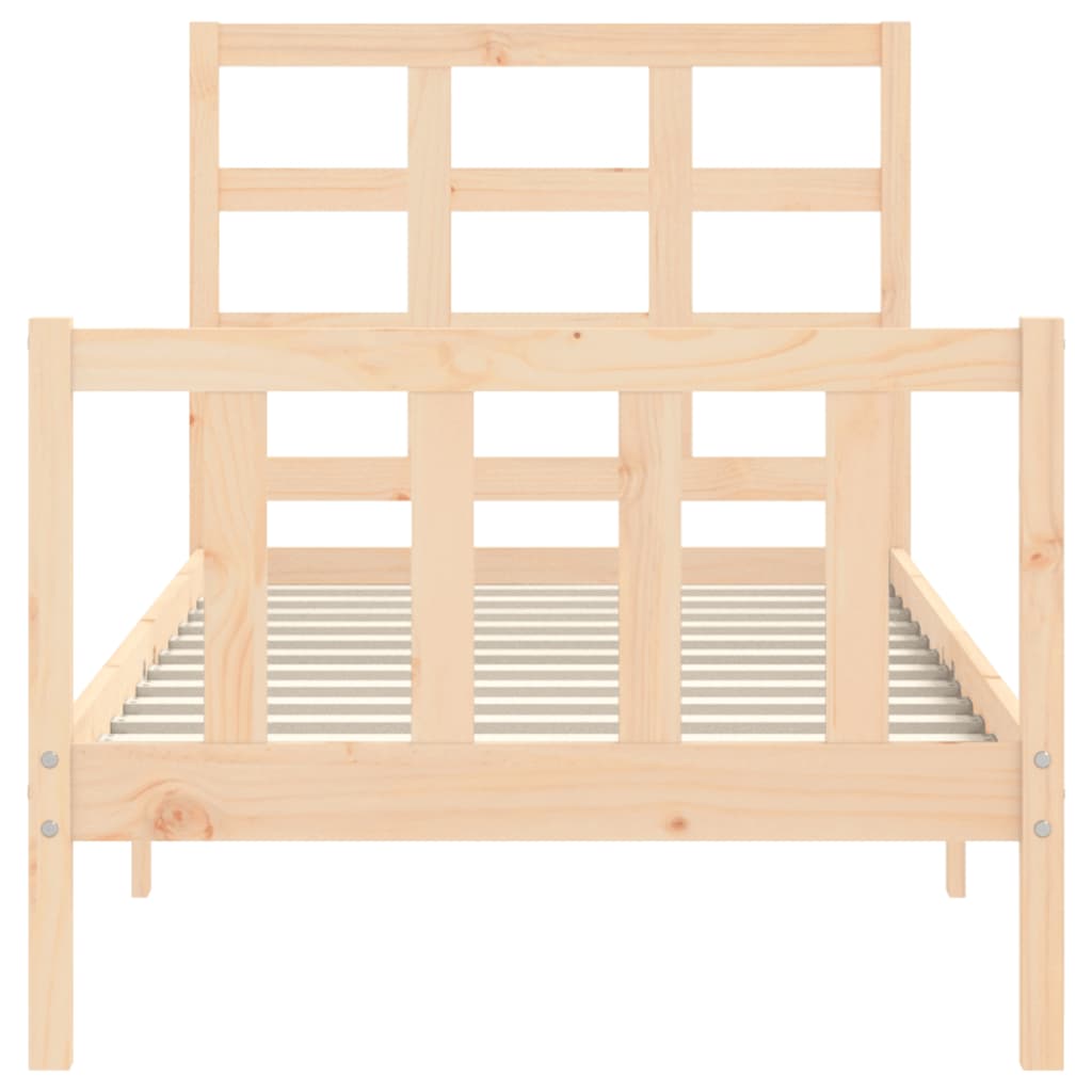 Bed Frame without Mattress Small Single Solid Wood Pine