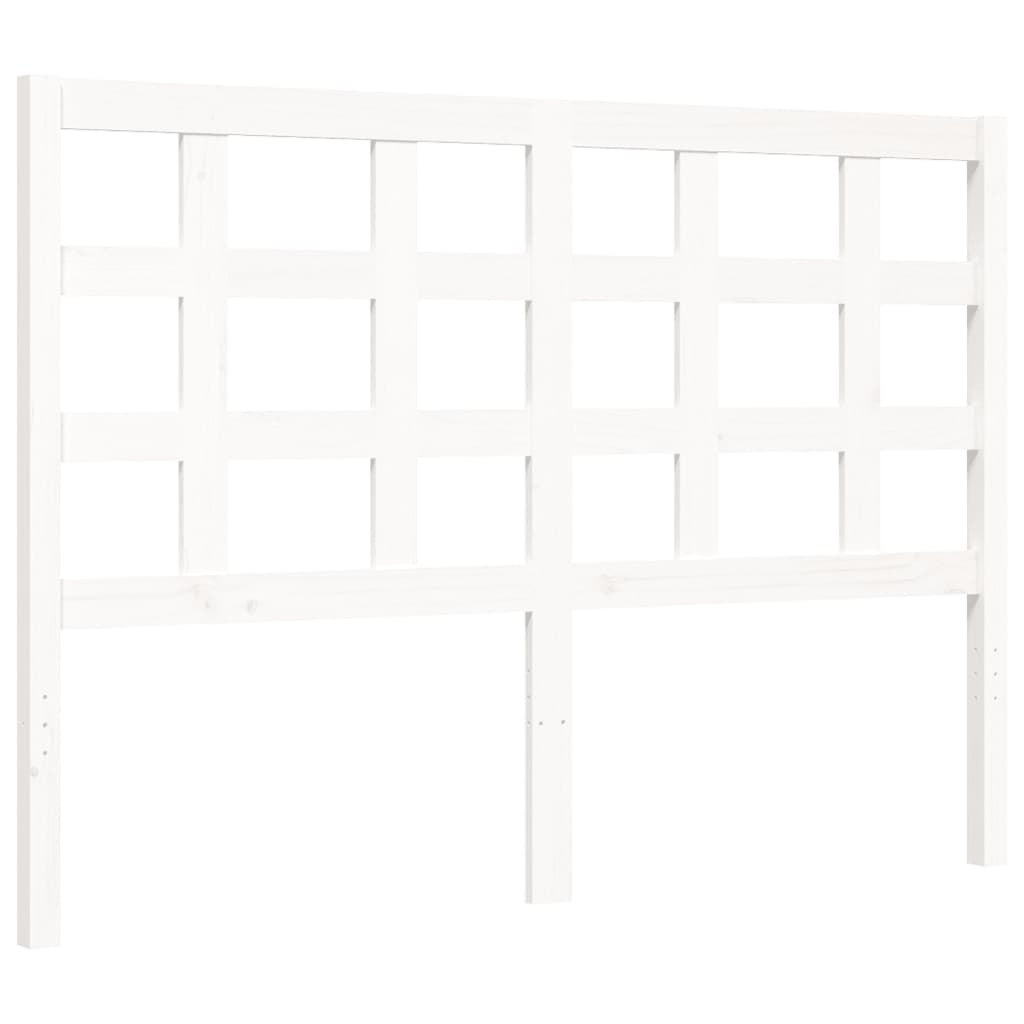 Bed Frame without Mattress White 120x200 cm Solid Wood Pine